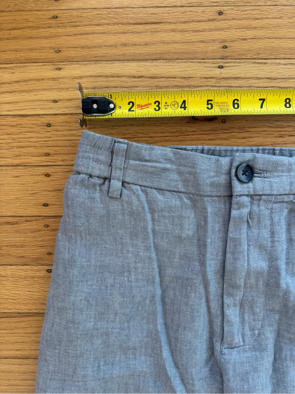 Banana Republic Linen Blend Mason Athletic Pants Mens 34x32 Gray